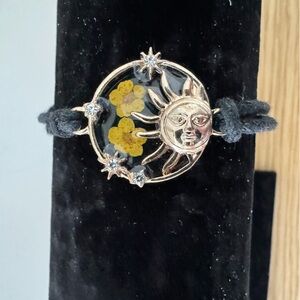 Sun and Moon Black Bracelet